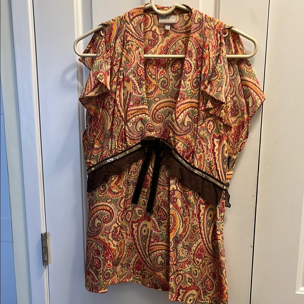Karen Millen Multicolor Paisley Blouse